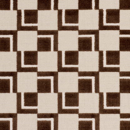 SCHUMACHER  CUT & PATTERNED VELVETS EDISON VELVET WOVEN WOVEN CHESTNUT   - 84801