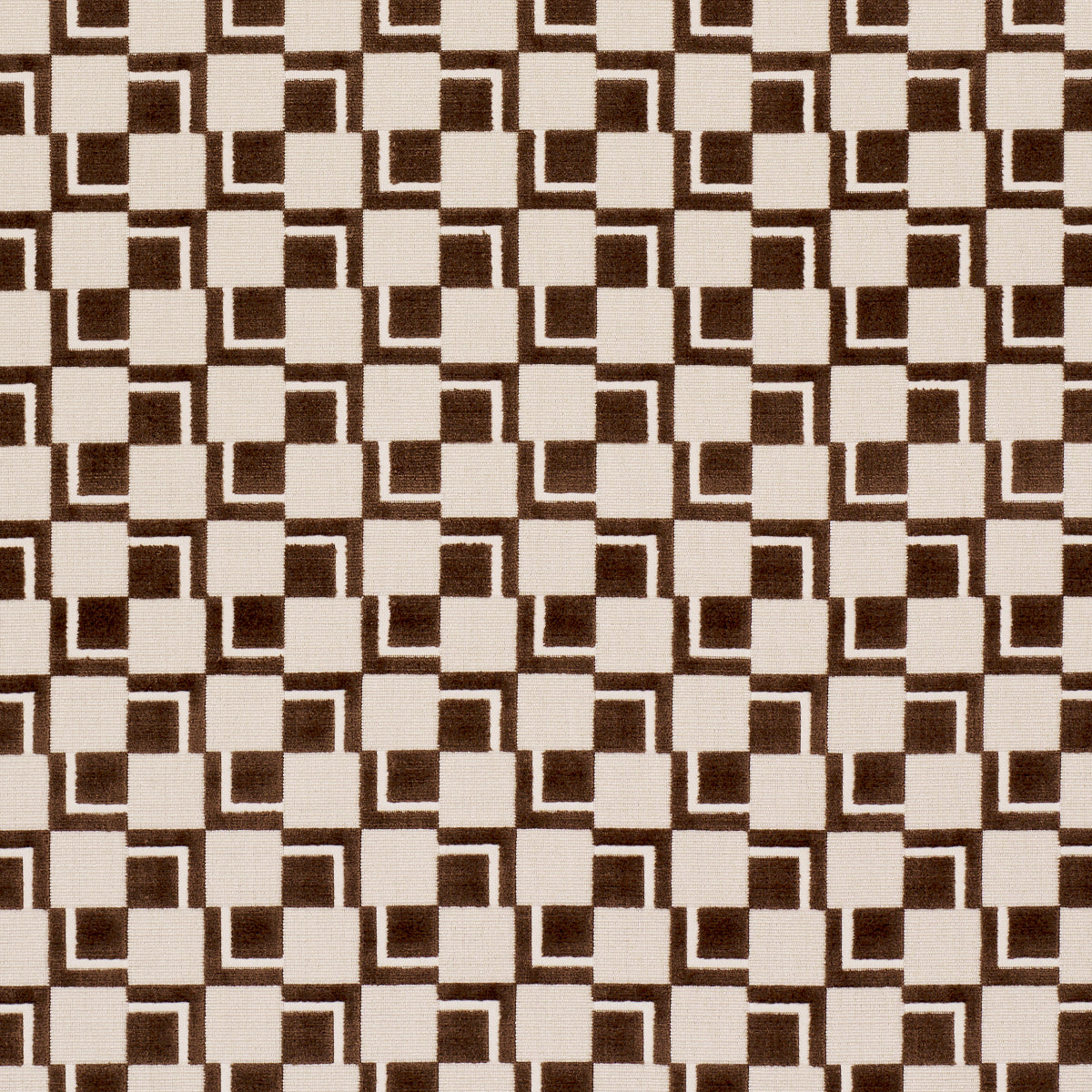 SCHUMACHER  CUT & PATTERNED VELVETS EDISON VELVET WOVEN WOVEN CHESTNUT   - 84801