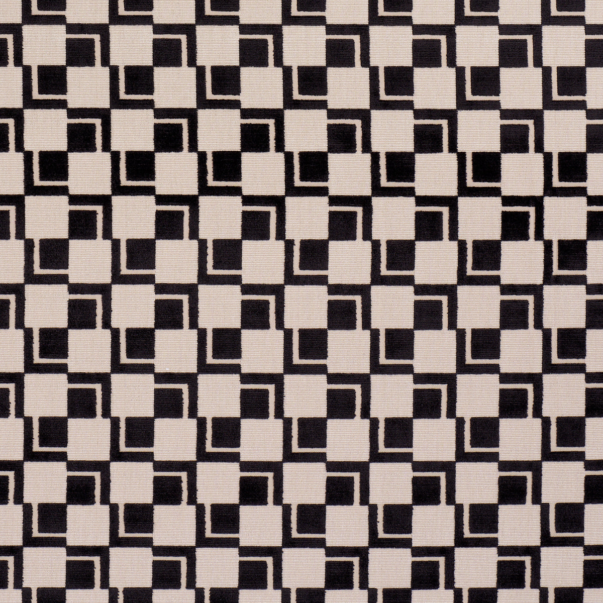 SCHUMACHER  CUT & PATTERNED VELVETS EDISON VELVET WOVEN WOVEN NOIR   - 84802