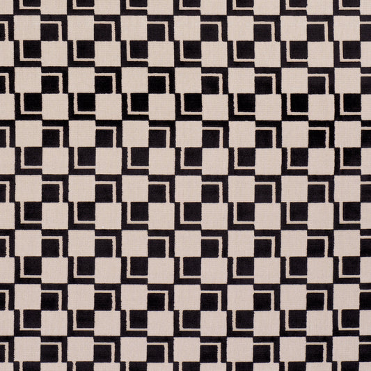 SCHUMACHER  CUT & PATTERNED VELVETS EDISON VELVET WOVEN WOVEN NOIR   - 84802