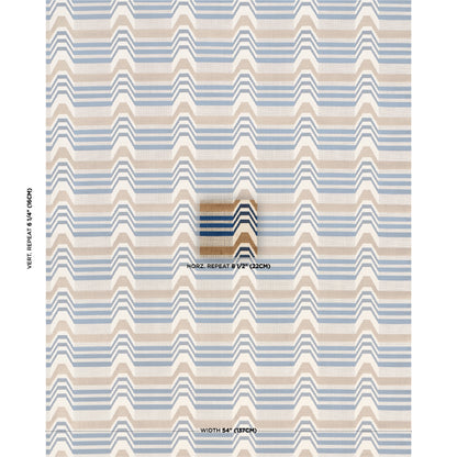 SCHUMACHER  CUT & PATTERNED VELVETS ALDO VELVET WOVEN WOVEN CADET , CAMEL   - 84810