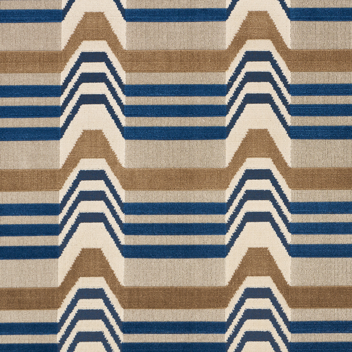 SCHUMACHER  CUT & PATTERNED VELVETS ALDO VELVET WOVEN WOVEN CADET , CAMEL   - 84810