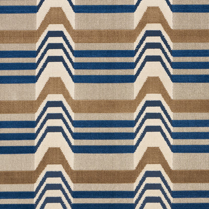 SCHUMACHER  CUT & PATTERNED VELVETS ALDO VELVET WOVEN WOVEN CADET , CAMEL   - 84810