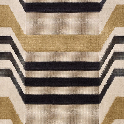 SCHUMACHER  CUT & PATTERNED VELVETS ALDO VELVET WOVEN WOVEN MOCHA , NOIR   - 84812