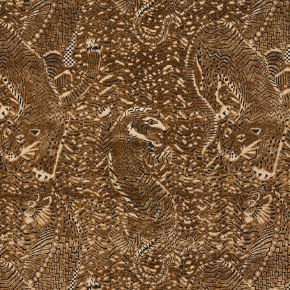 Brown snake-skin print faux leather texture with tan and black scales.