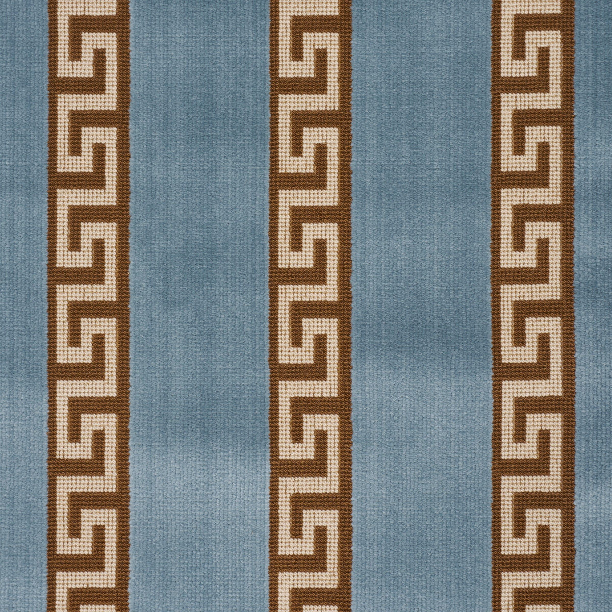 SCHUMACHER  BEAU MONDE DARIUS VELVET STRIPE WOVEN WOVEN AQUAMARINE   - 84851