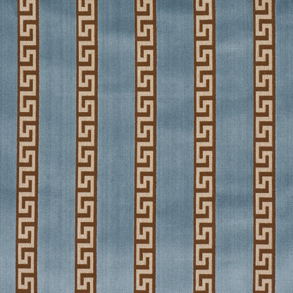SCHUMACHER  BEAU MONDE DARIUS VELVET STRIPE WOVEN WOVEN AQUAMARINE   - 84851
