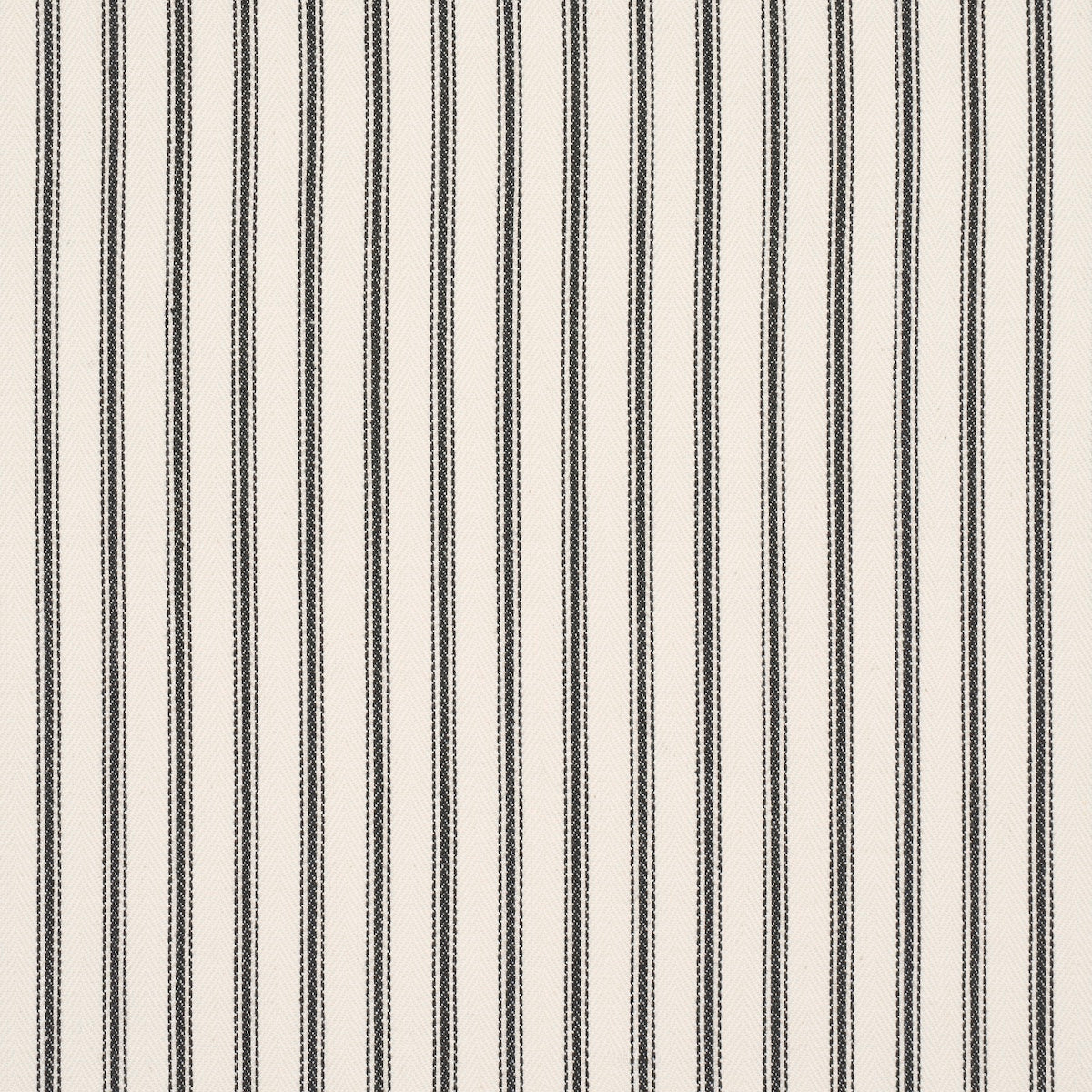 SCHUMACHER  PERENNIAL FAVORITES GRIFFIN TICKING STRIPE WOVEN WOVEN BLACK , WHITE   - 84860
