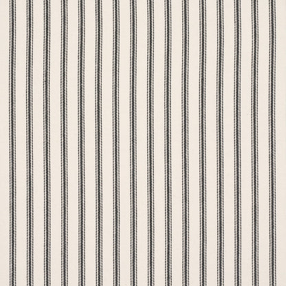 SCHUMACHER  PERENNIAL FAVORITES GRIFFIN TICKING STRIPE WOVEN WOVEN BLACK , WHITE   - 84860