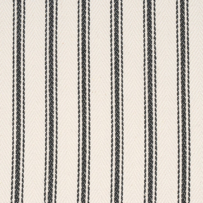 SCHUMACHER  PERENNIAL FAVORITES GRIFFIN TICKING STRIPE WOVEN WOVEN BLACK , WHITE   - 84860
