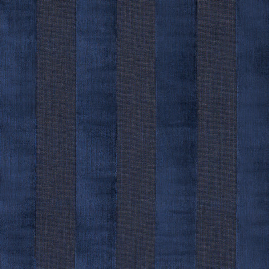 SCHUMACHER  CUT & PATTERNED VELVETS CUNARD STRI?? VELVET WOVEN WOVEN SAPPHIRE   - 84872
