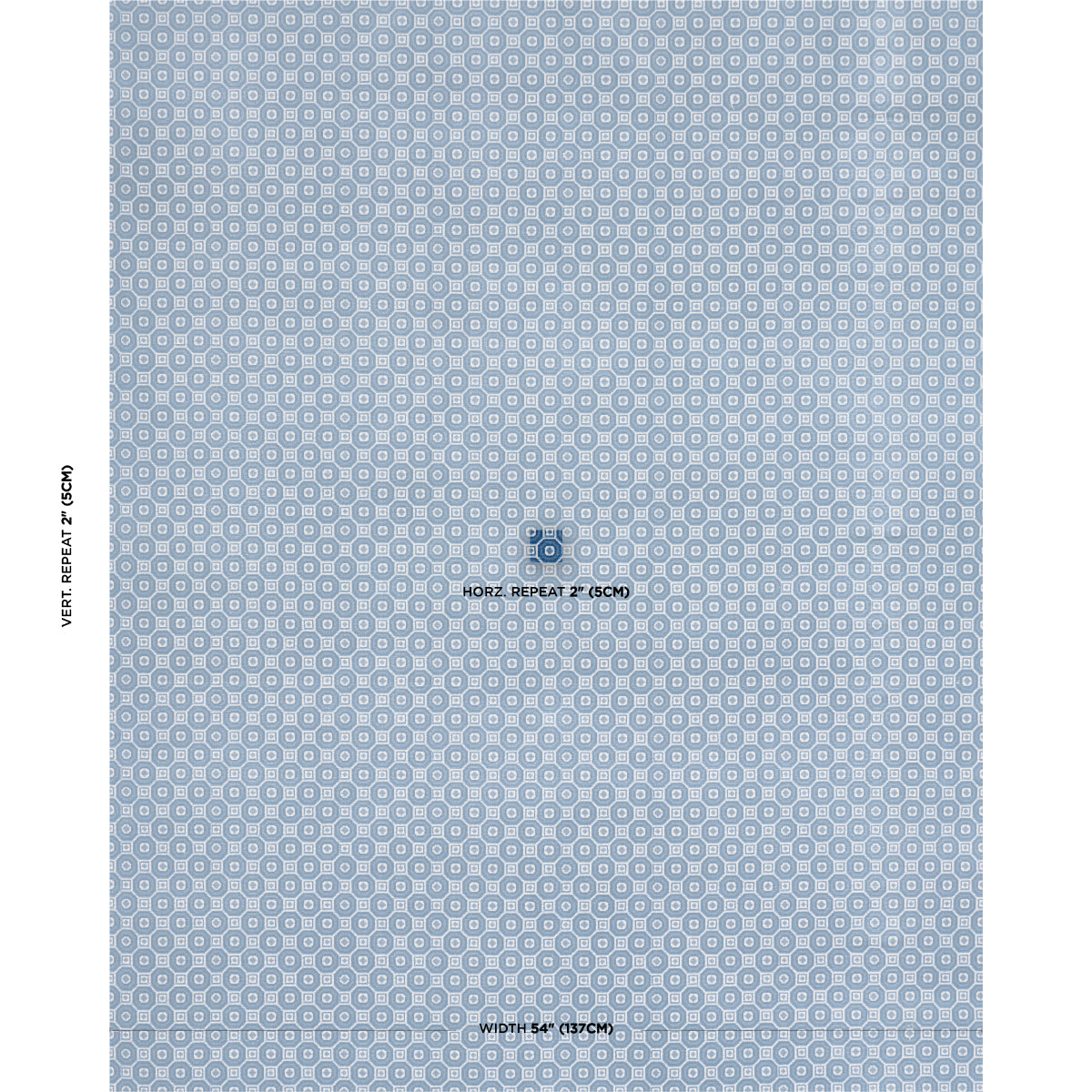 SCHUMACHER  TIMOTHY CORRIGAN TRIANON CUT VELVET WOVEN WOVEN AZUR   - 84892