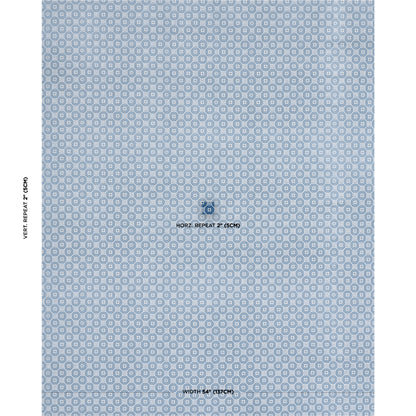 SCHUMACHER  TIMOTHY CORRIGAN TRIANON CUT VELVET WOVEN WOVEN AZUR   - 84892