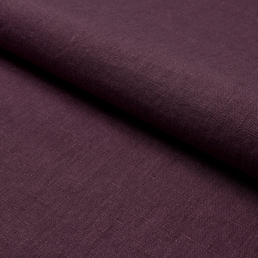 SCHUMACHER  PERFECT BASICS: LINEN JUMI STONEWASHED LINEN WOVEN WOVEN AUBERGINE   - 84911