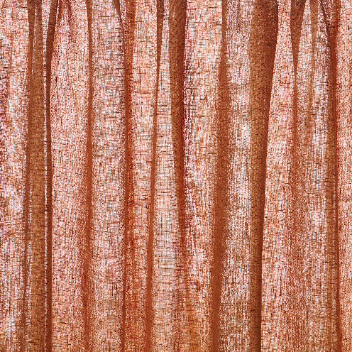 SCHUMACHER  PERFECT BASICS: LINEN AYA SHEER WOVEN WOVEN RUST   - 84929