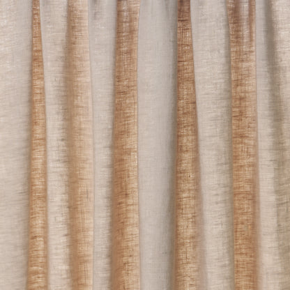 SCHUMACHER  PERFECT BASICS: LINEN LESLIE STONEWASHED SHEER WOVEN WOVEN TAUPE   - 84930