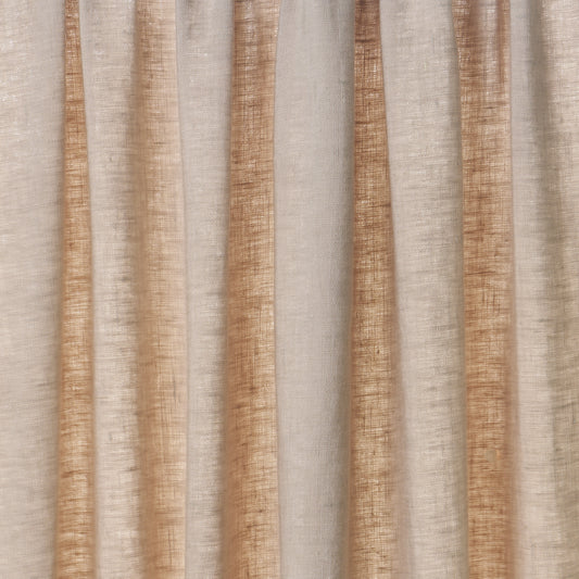 SCHUMACHER  PERFECT BASICS: LINEN LESLIE STONEWASHED SHEER WOVEN WOVEN TAUPE   - 84930