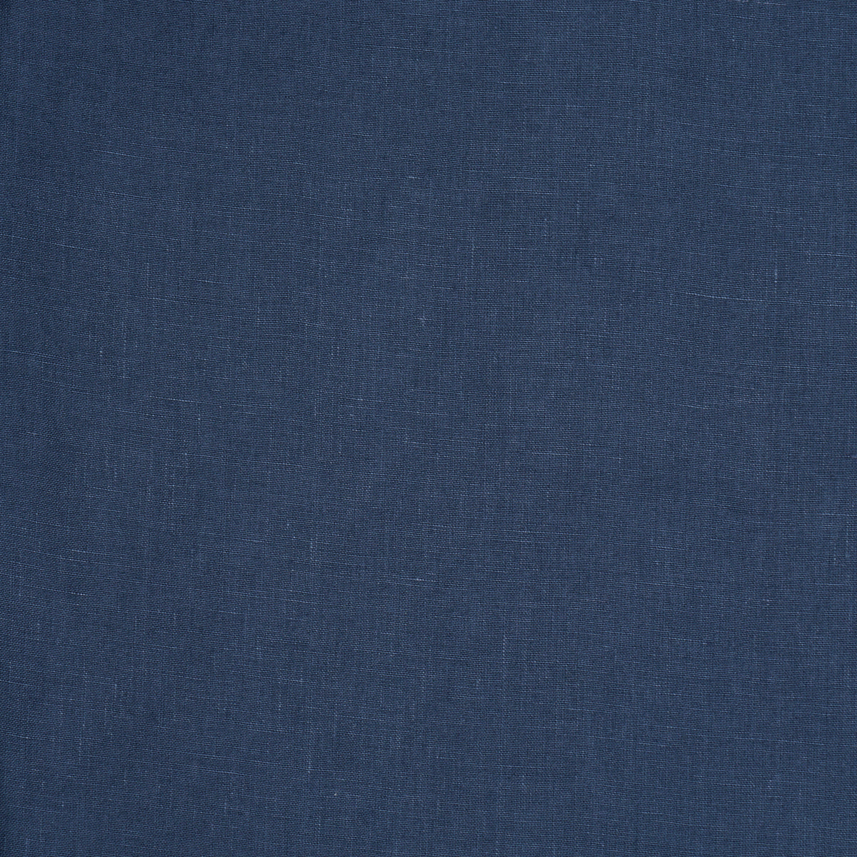 Navy blue linen fabric swatch with subtle woven texture.