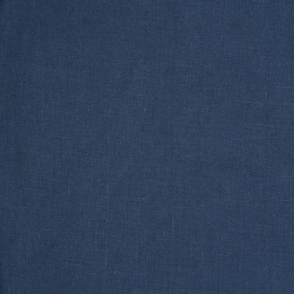 Navy blue linen fabric swatch with subtle woven texture.