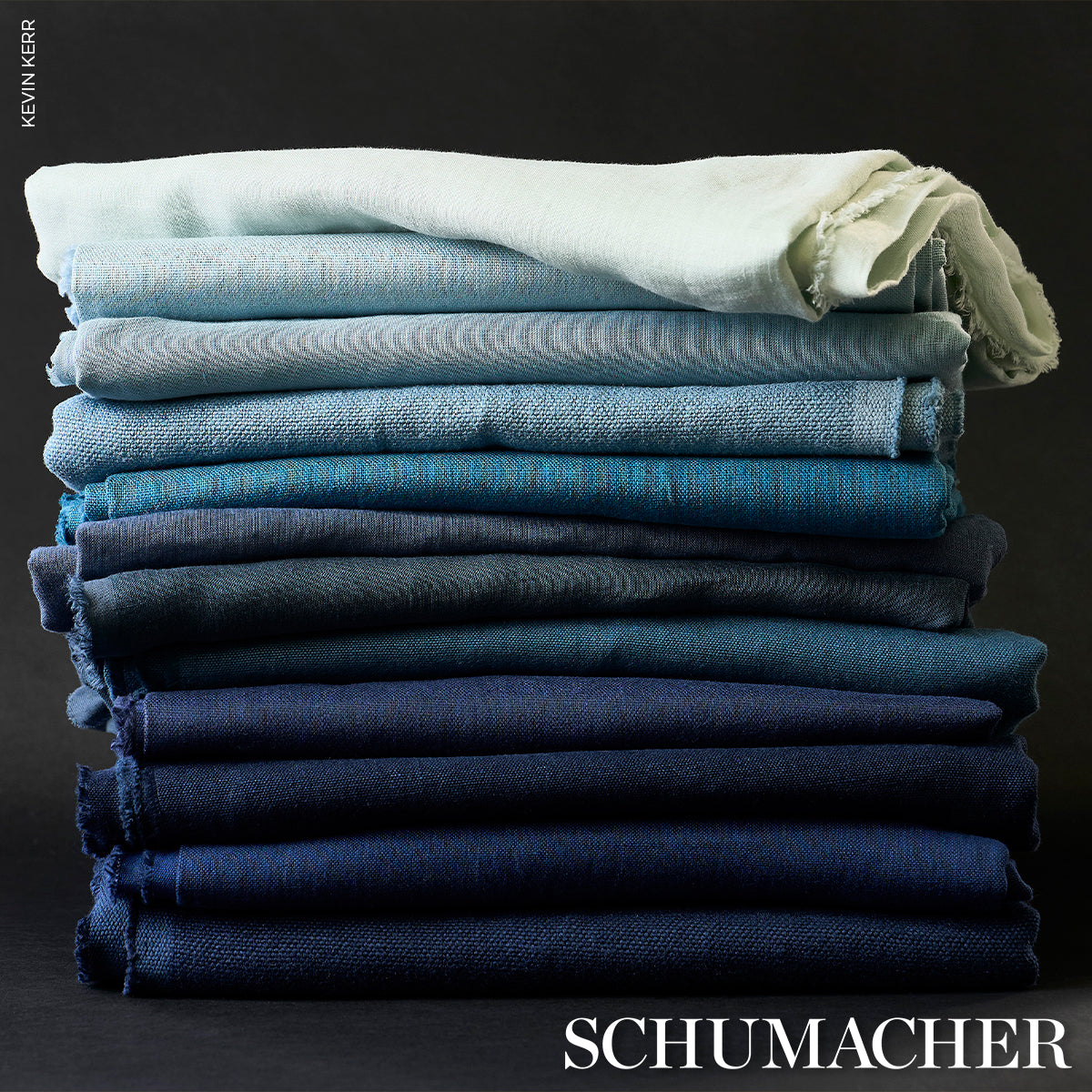 SCHUMACHER  PERFECT BASICS: LINEN LEO GLAZED LINEN   Sky   - 84962