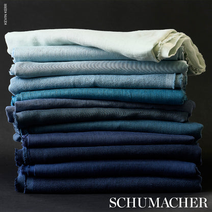 SCHUMACHER  PERFECT BASICS: LINEN LEO GLAZED LINEN   Sky   - 84962