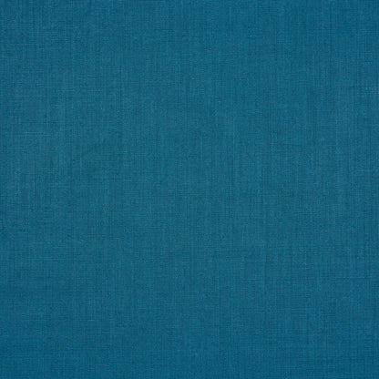 Teal blue linen-style woven fabric texture, close-up with visible fibers.