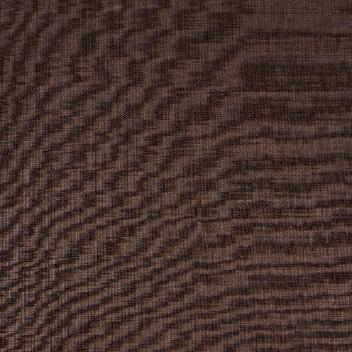 Brown linen woven fabric swatch with subtle texture, suitable for upholstery or crafts.