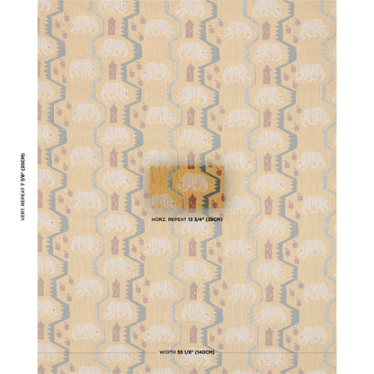 SCHUMACHER  LUXE LODGE BEAR BRIGADE WOVEN WOVEN OCHRE   - 84980