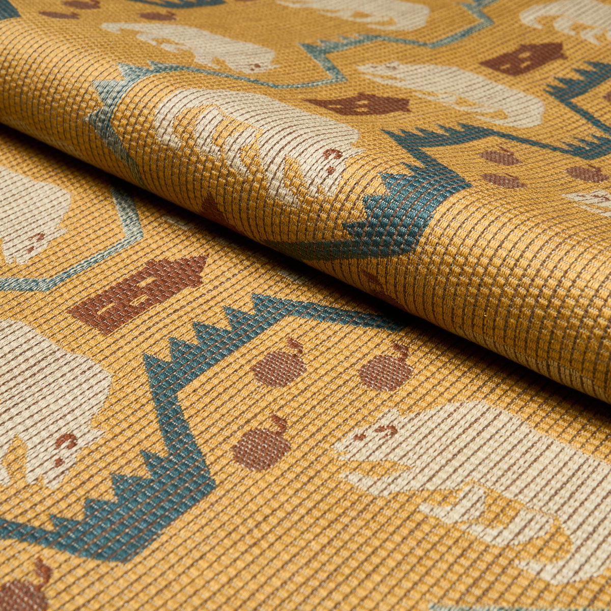 SCHUMACHER  LUXE LODGE BEAR BRIGADE WOVEN WOVEN OCHRE   - 84980