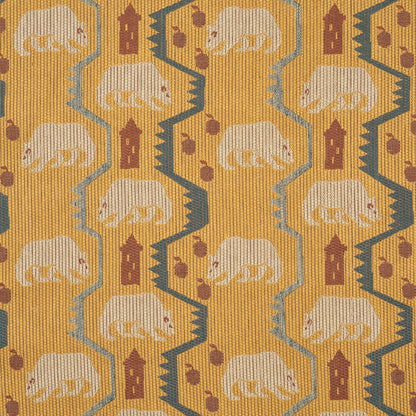 SCHUMACHER  LUXE LODGE BEAR BRIGADE WOVEN WOVEN OCHRE   - 84980
