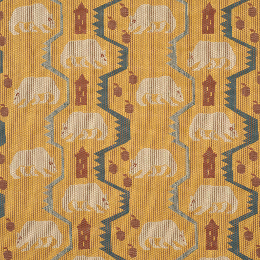 SCHUMACHER  LUXE LODGE BEAR BRIGADE WOVEN WOVEN OCHRE   - 84980