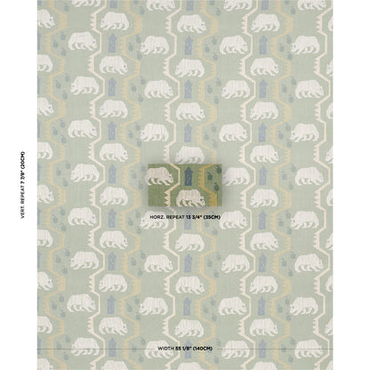 SCHUMACHER  LUXE LODGE BEAR BRIGADE WOVEN WOVEN FOREST   - 84981
