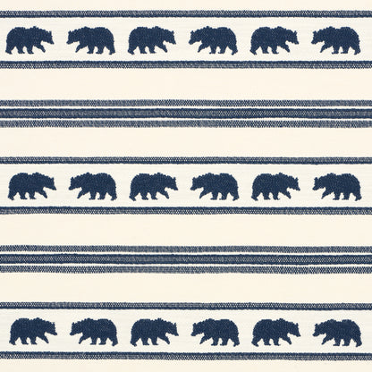 SCHUMACHER  LUXE LODGE KODA STRIPE WOVEN WOVEN INDIGO   - 84990