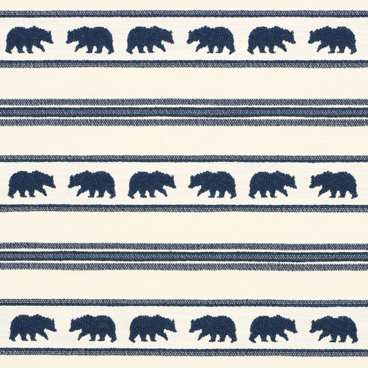 SCHUMACHER  LUXE LODGE KODA STRIPE WOVEN WOVEN INDIGO   - 84990