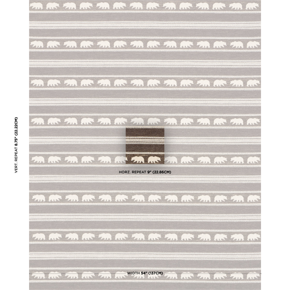 SCHUMACHER  LUXE LODGE KODA STRIPE WOVEN WOVEN COFFEE   - 84991