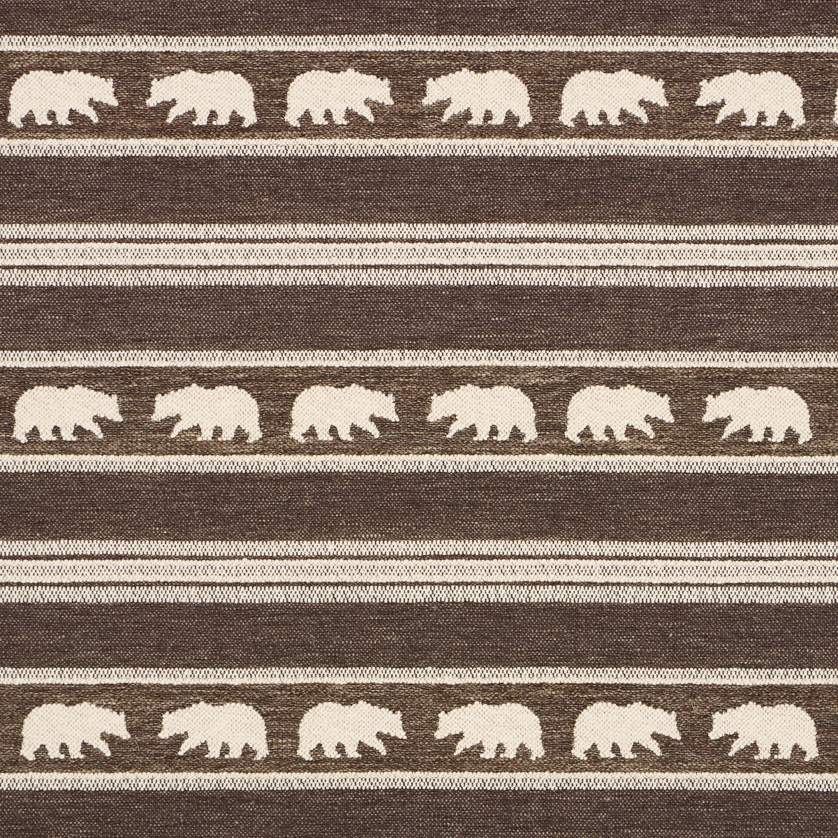 SCHUMACHER  LUXE LODGE KODA STRIPE WOVEN WOVEN COFFEE   - 84991
