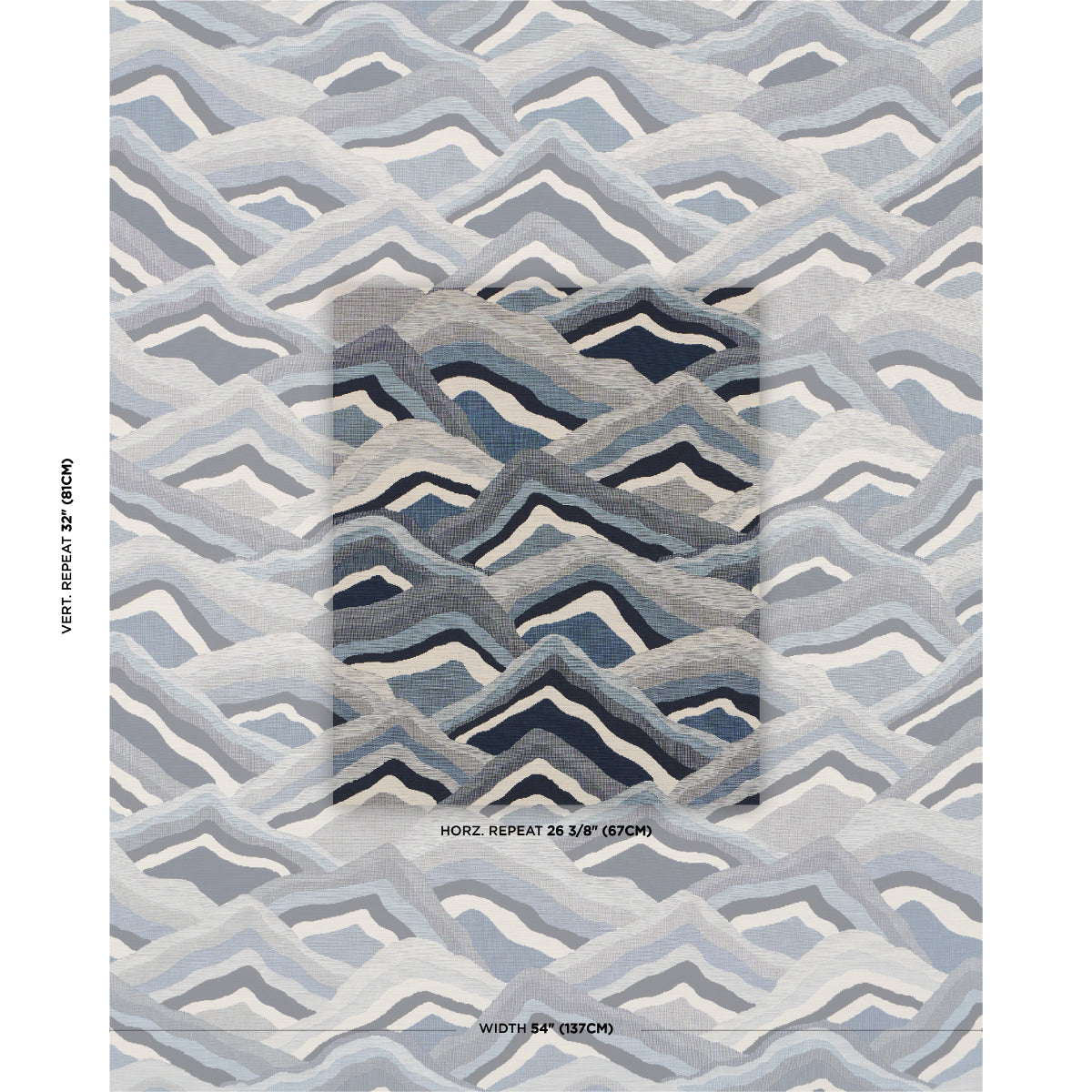 SCHUMACHER  LUXE LODGE AVALA HILLS WOVEN WOVEN OCEAN   - 85062