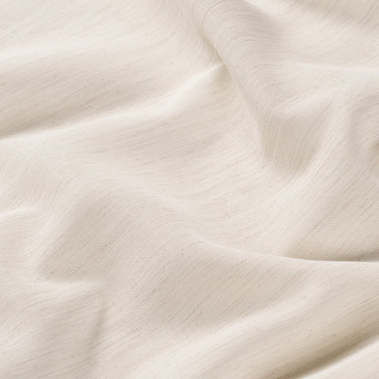 Cream-ivory sheer woven fabric with soft drape and subtle texture, suitable for light garments and accessories.