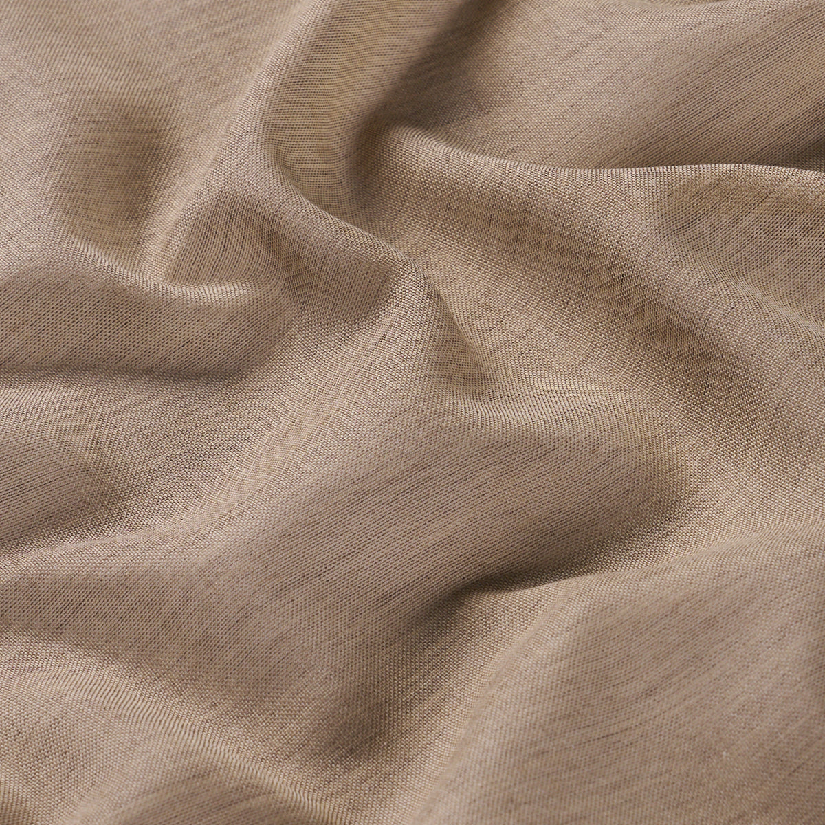 Beige linen-like fabric with soft drape and subtle woven texture.