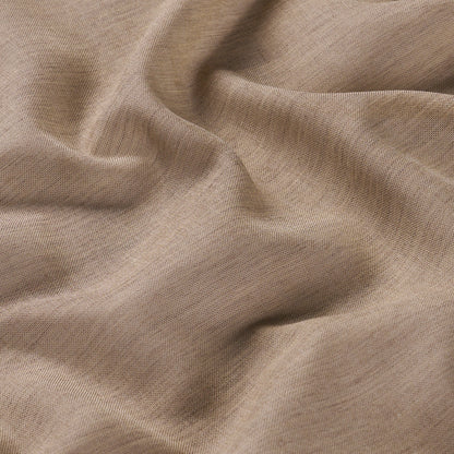 Beige linen-like fabric with soft drape and subtle woven texture.