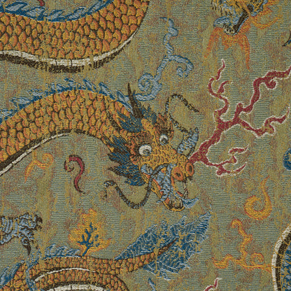 SCHUMACHER  STATEMENT WOVENS SERPENTINE DRAGON WOVEN WOVEN MULTI   - 85090