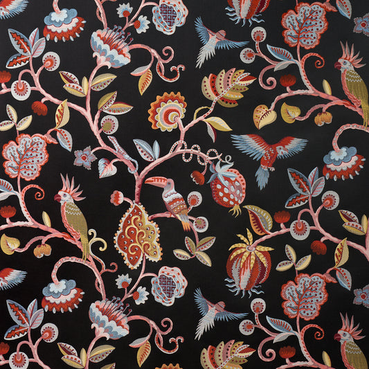 SCHUMACHER  STATEMENT WOVENS BIRDS OF PARADISE WOVEN WOVEN WOVEN NOIR   - 85110