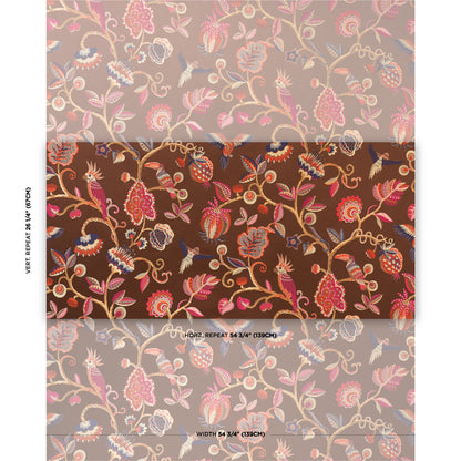 SCHUMACHER  STATEMENT WOVENS BIRDS OF PARADISE WOVEN WOVEN WOVEN CHESTNUT   - 85111