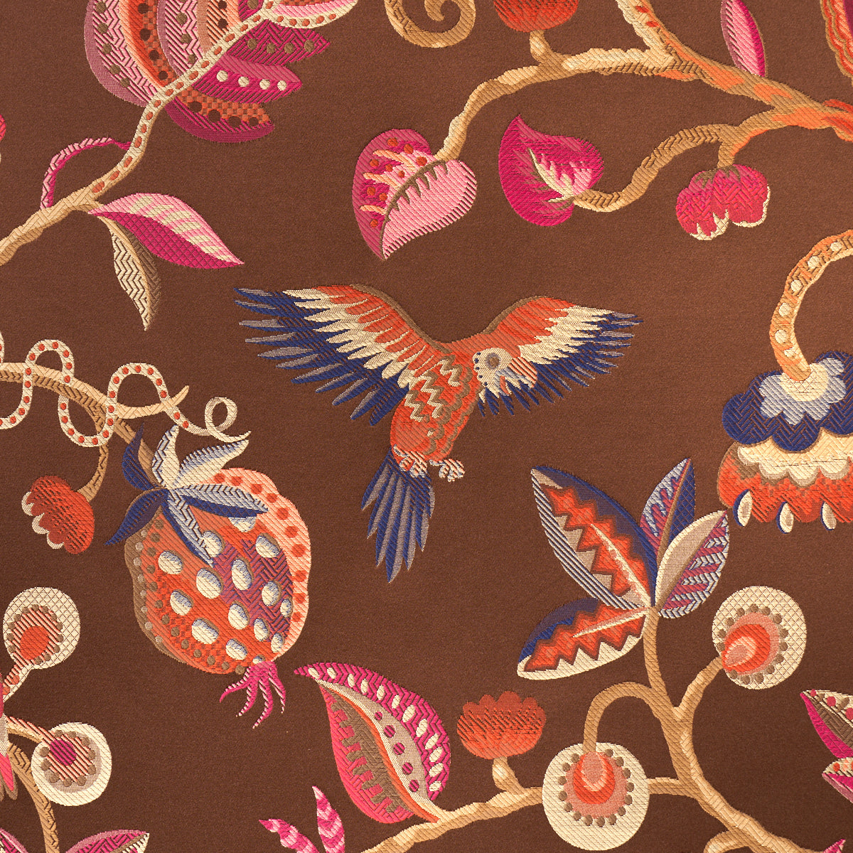 SCHUMACHER  STATEMENT WOVENS BIRDS OF PARADISE WOVEN WOVEN WOVEN CHESTNUT   - 85111