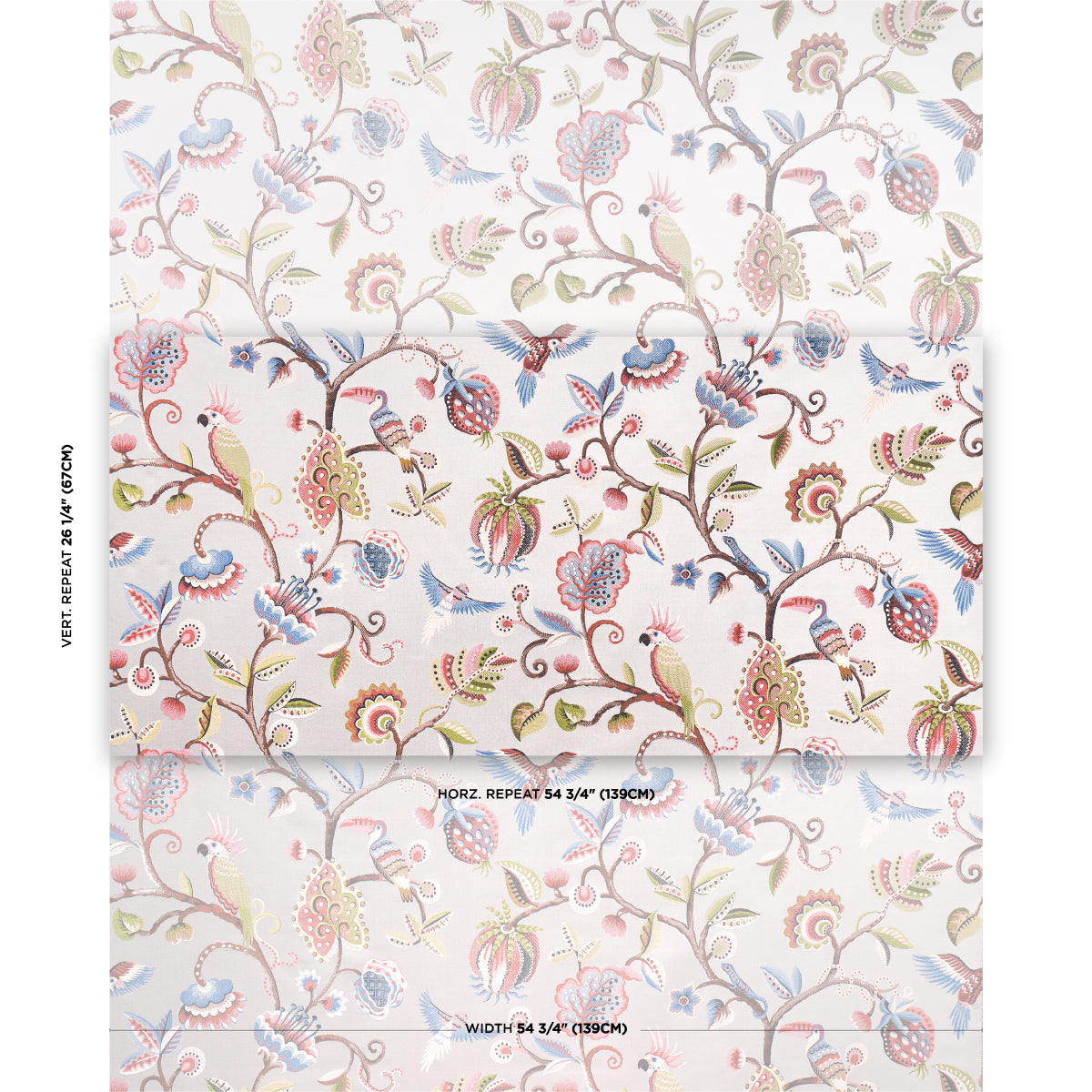 SCHUMACHER  STATEMENT WOVENS BIRDS OF PARADISE WOVEN WOVEN WOVEN MIST   - 85112