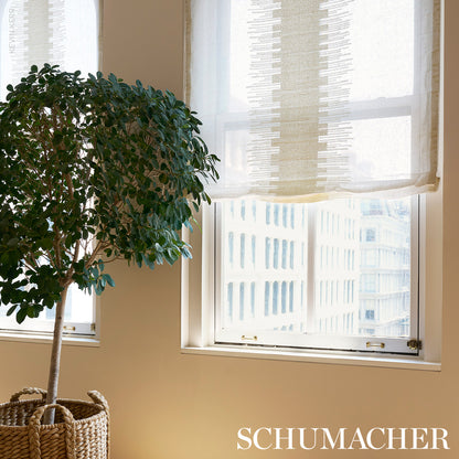 SCHUMACHER  SHEERS & CASEMENTS BONNEVILLE SHEER   Ivory   - 85130