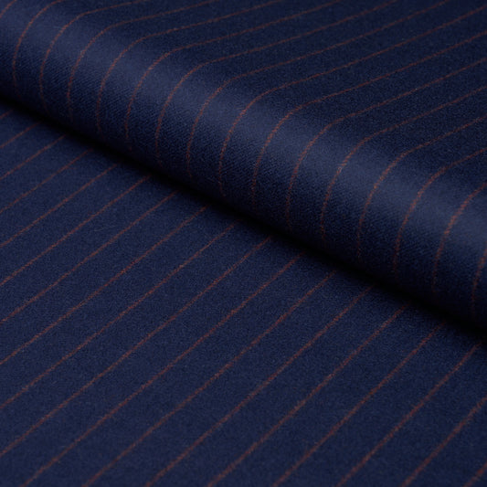 SCHUMACHER  PATTERSON FLYNN BOYD WOOL PINSTRIPE WOVEN WOVEN NAVY   - 85280