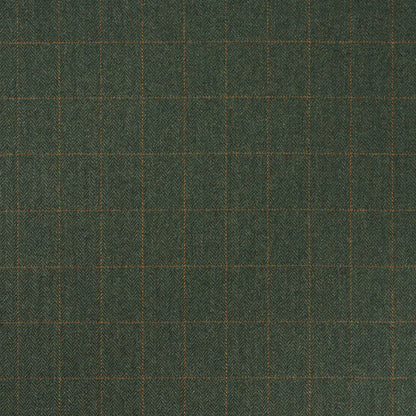 SCHUMACHER  PATTERSON FLYNN THOMPSON MERINO WINDOWPANE WOVEN WOVEN HUNTER GREEN   - 85290
