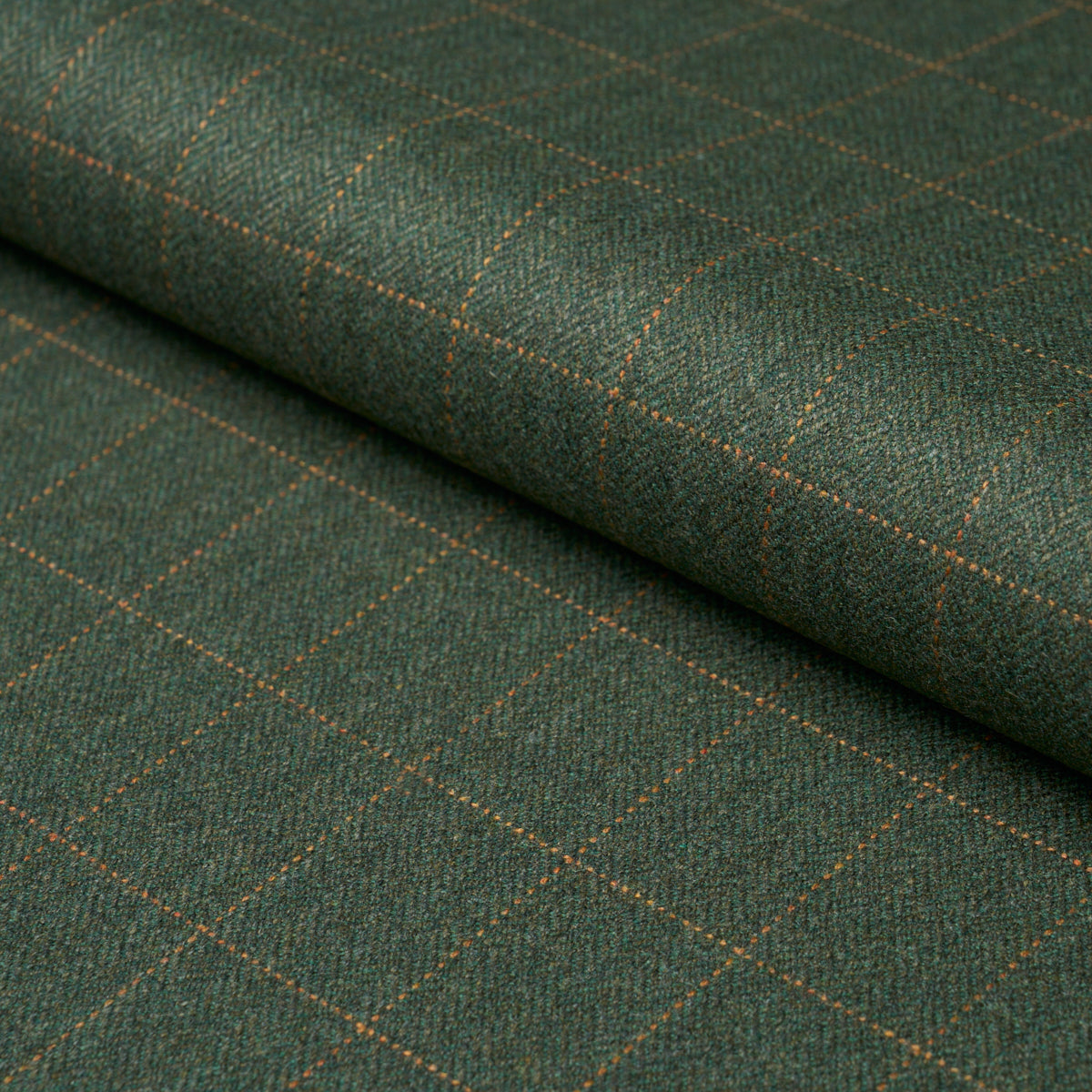 SCHUMACHER  PATTERSON FLYNN THOMPSON MERINO WINDOWPANE WOVEN WOVEN HUNTER GREEN   - 85290