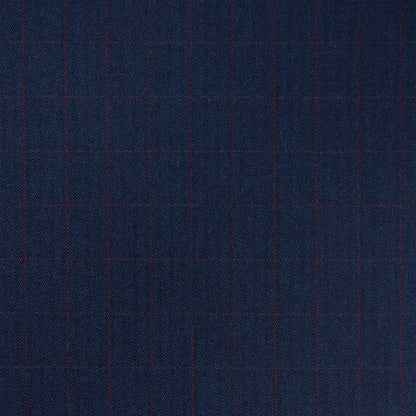 SCHUMACHER  PATTERSON FLYNN THOMPSON MERINO WINDOWPANE WOVEN WOVEN NAVY   - 85292